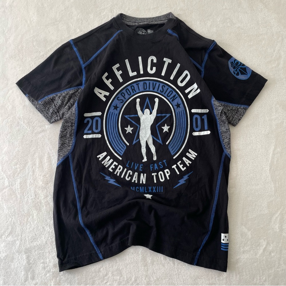 Affliction Sport Division “American Top Team” Graphic T-Shirt Sz Small MMA Retro
